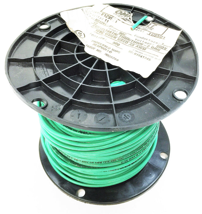 Omnicable #12/1C (19STR) THHN/THWN-2 Green E129971 USED