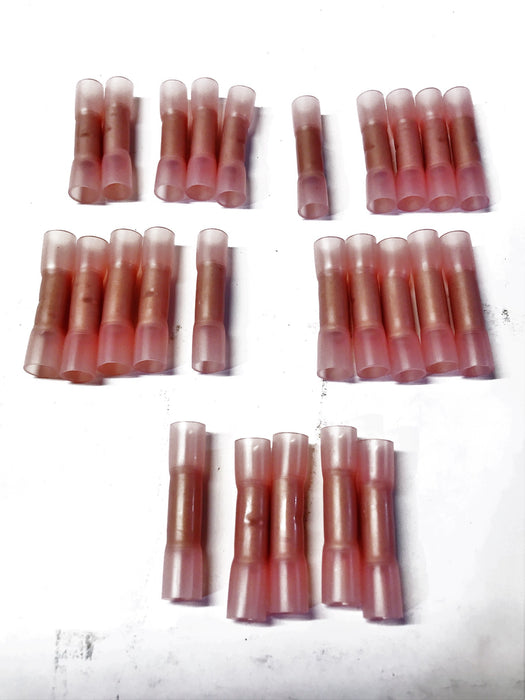 Power Phase Pink Sealed Crimp Butt Splice Connector, Bag of 25, 0710539 NOS