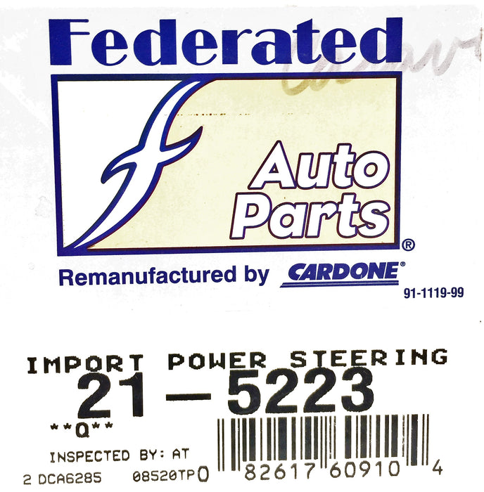 Federated Auto Parts/Cardone Power Steering Pump 21-5223 REMANUFACTURED