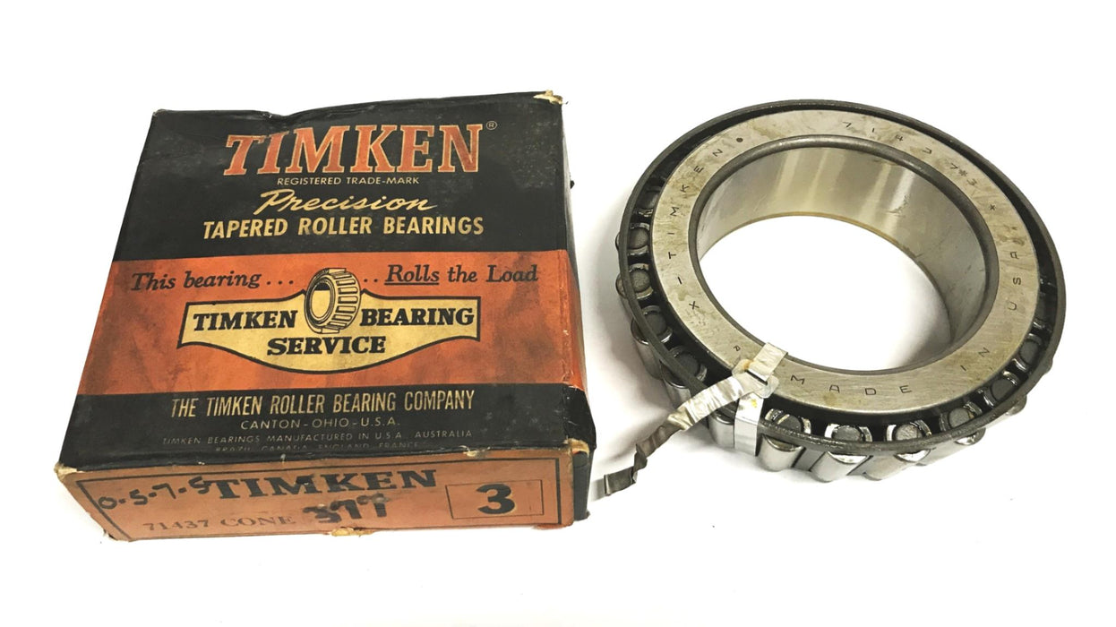 Timken Tapered Roller Bearing Cone 71437 NOS