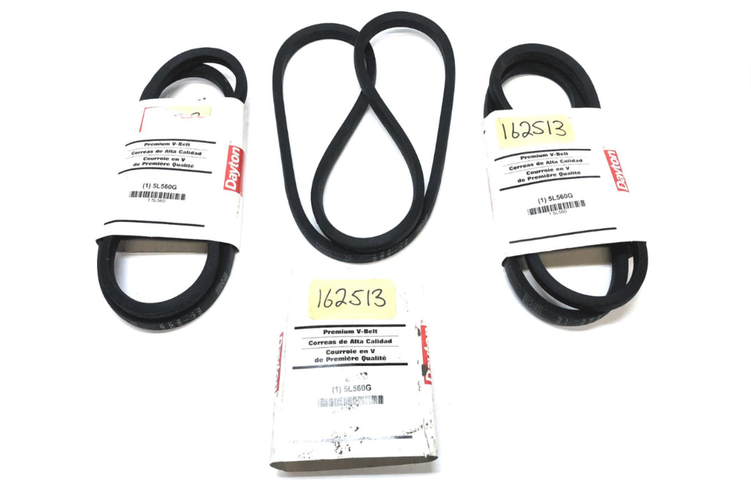 Dayton Premium V-Belt 5L560G (5L-560) [Lot of 3] NOS