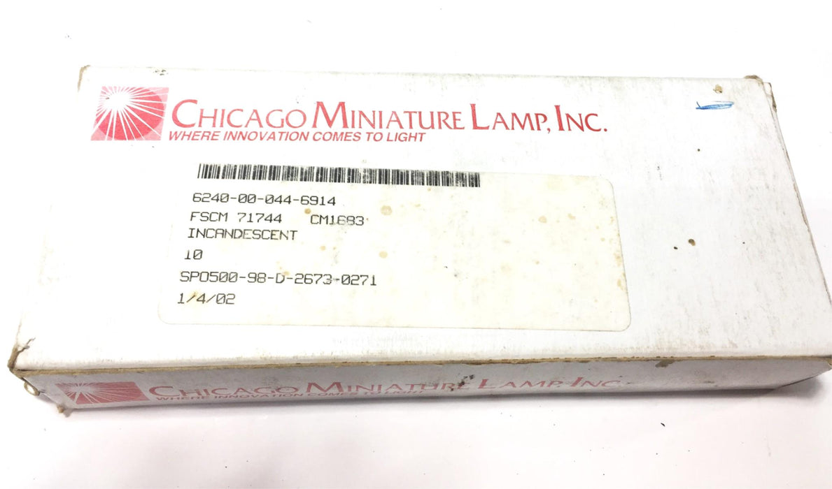 Chicago Miniature 24V Miniature Bulb 6240-00-044-6914 [Lot of 10] NOS
