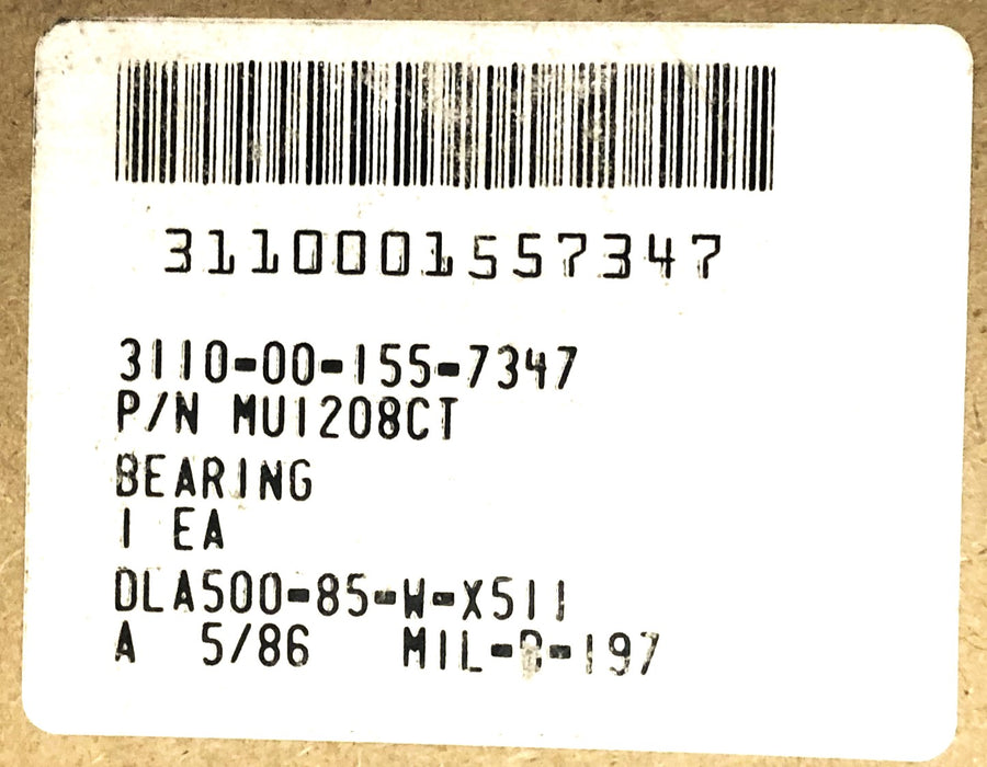Bower Cylindrical Roller Bearing MU1208CT (MU1208/M1208C) NOS