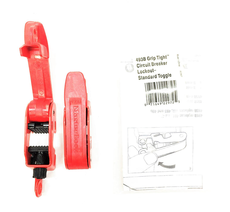 Master Lock Lockout/Tagout Circuit Breaker Clamp-On 493B [Lot of 2] NOS