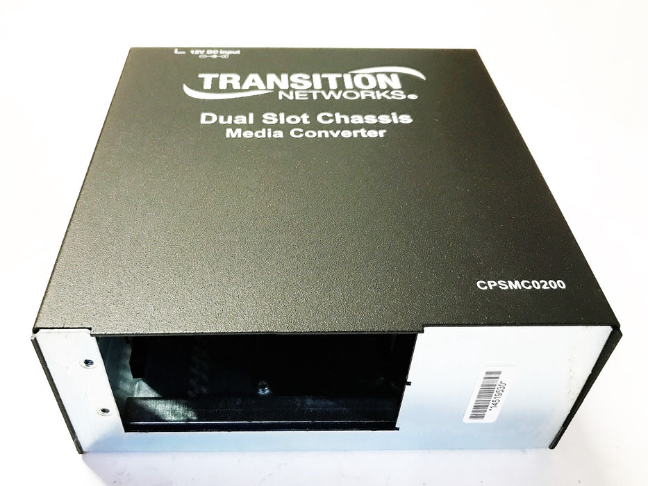 Transition Networks Duel Slot Chassis Media Converter CPSMC0200-200 NOS