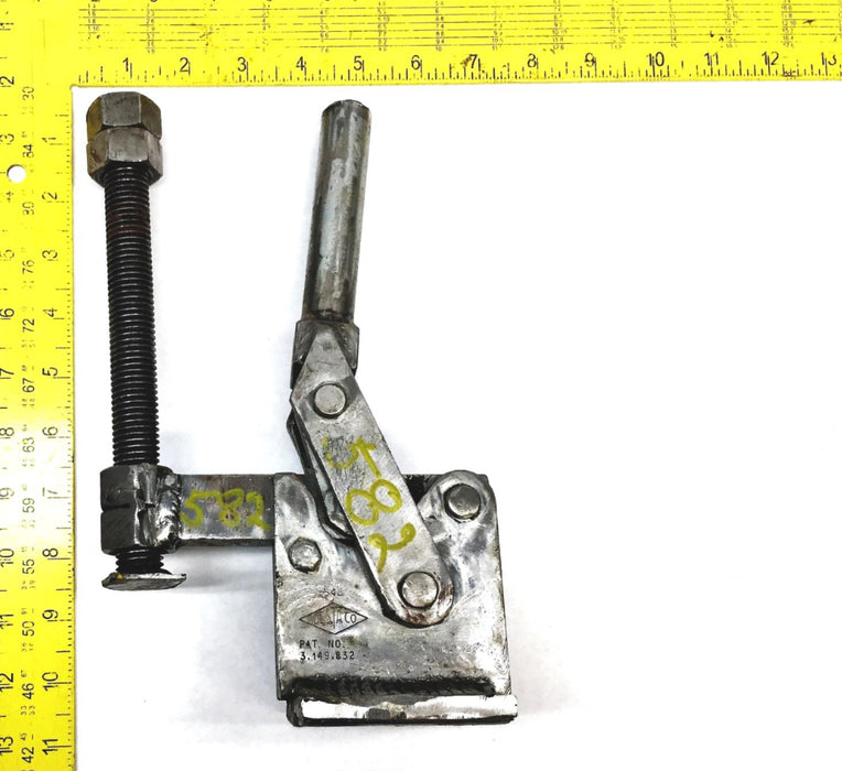 Destaco 6X10Inch Vertical Hold Down Action Toggle Clamp With Base 3-149-832 USED