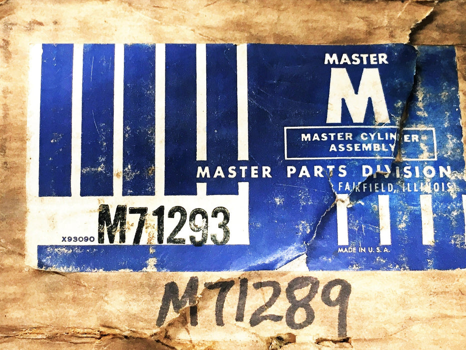Master Cylinder Assembly Brake Master Cylinder M71293 NOS