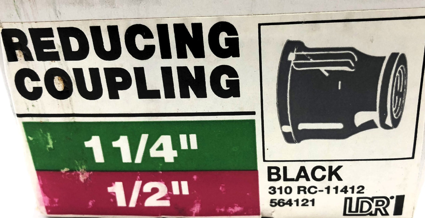 LDR 1-1/4"X1/2" Black Reducing Coupler 310RC-11412 [Lot of 3] NOS