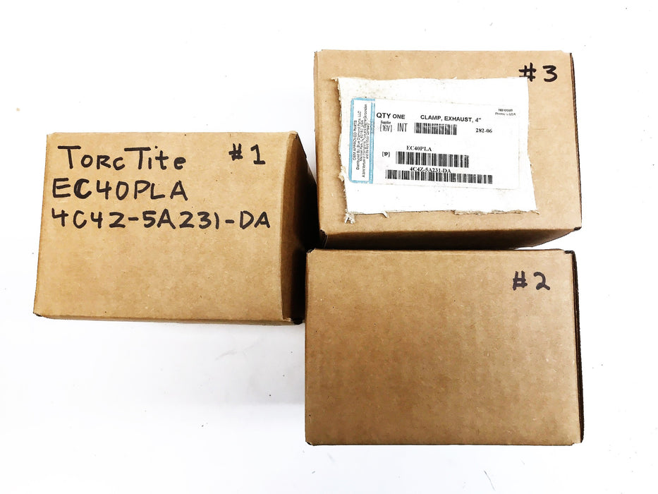 TorcTite 4" Exhaust Clamp EC40PLA [Lot of 3] NOS