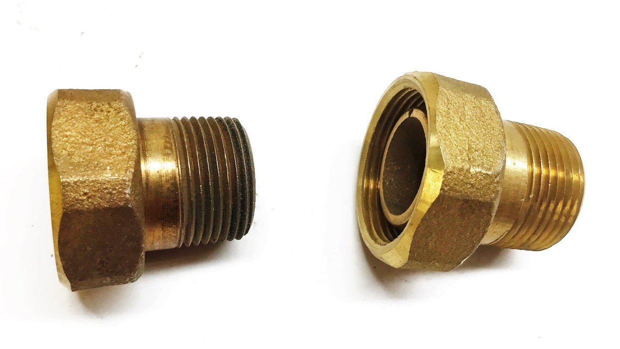 Unbranded 1" Brass Compression Fitting [Lot of 2] NOS