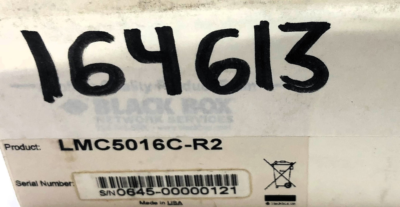 Black Box SNMP 10 MBPS Media Converter LMC5016C-R2 (MM1300) NOS