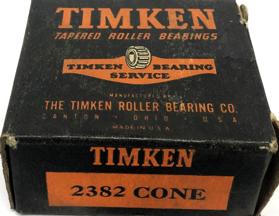 Timken Tapered Roller Bearing Cone 2382 NOS