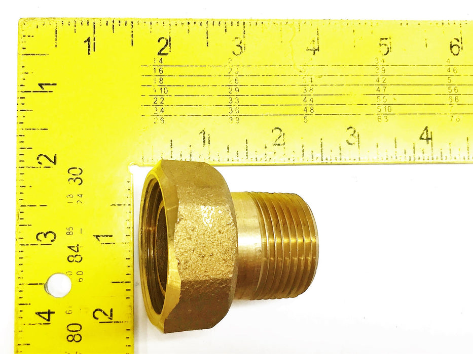 Unbranded 1" Brass Compression Fitting [Lot of 2] NOS