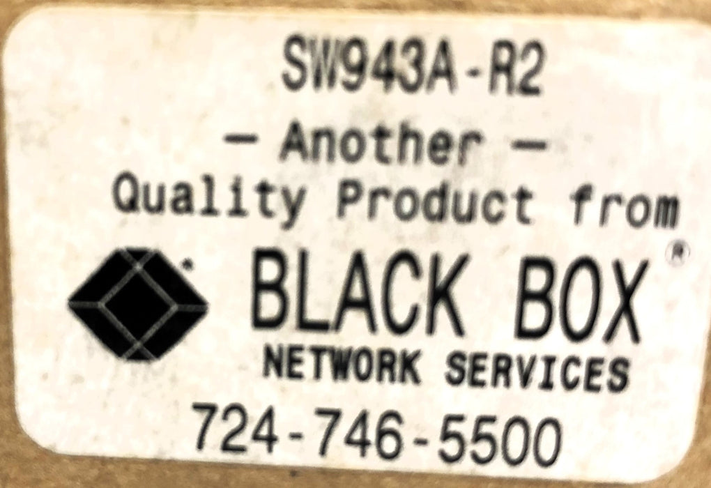 Black Box XT/AT Keyboard Video Switch SW943A-R2 NOS