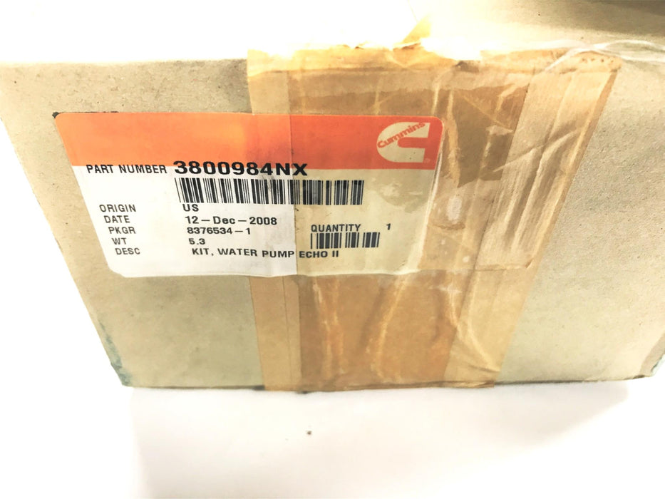 Cummins Water Pump Kit Echo II 3800984NX NOS