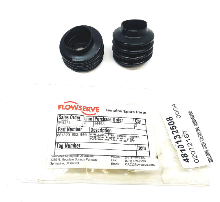Flowserve 2 Piece Bellows Set 001620.652.000 NOS