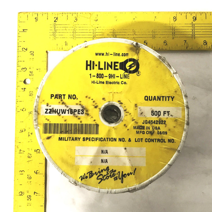 Hi-Line Electric Hookup/Lead Wire, Roll of 500 Feet, WPD-1619-7 NOS
