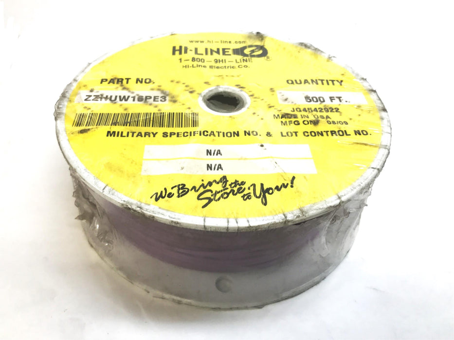 Hi-Line Electric Hookup/Lead Wire, Roll of 500 Feet, WPD-1619-7 NOS