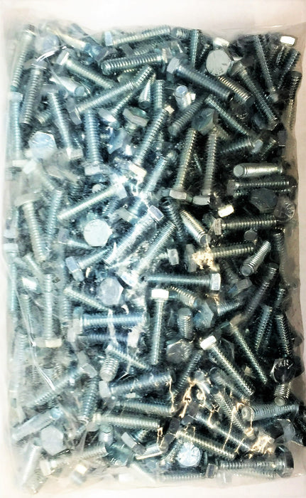 Unbranded 1/4-20 x 1" Hex Head Cap Screw Gr.5 Steel Zinc Plated [Lot of 500] NOS