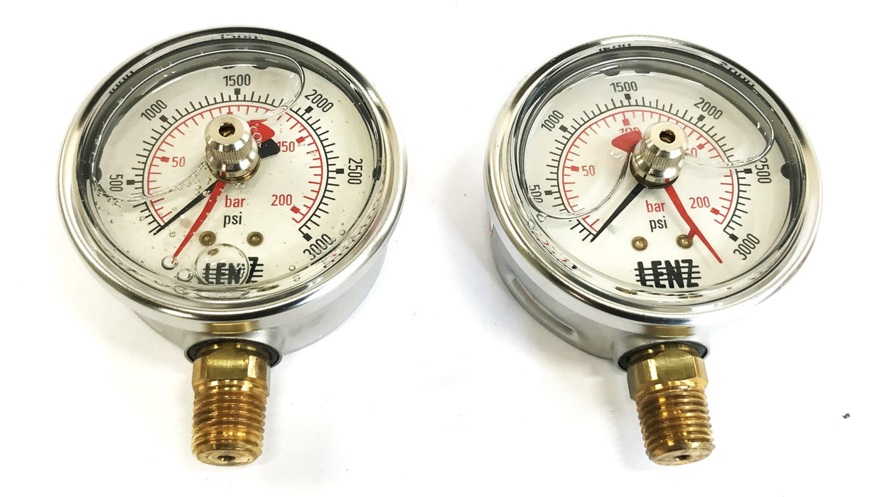 Lenz Air Pressure Gauge AFC-3M-25-MID [Lot of 2] NOS