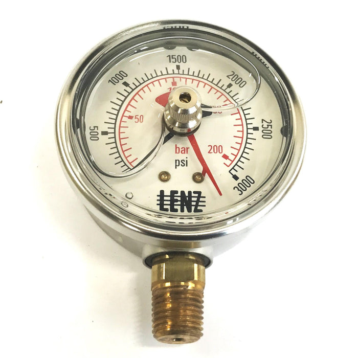 Lenz Air Pressure Gauge AFC-3M-25-MID [Lot of 2] NOS