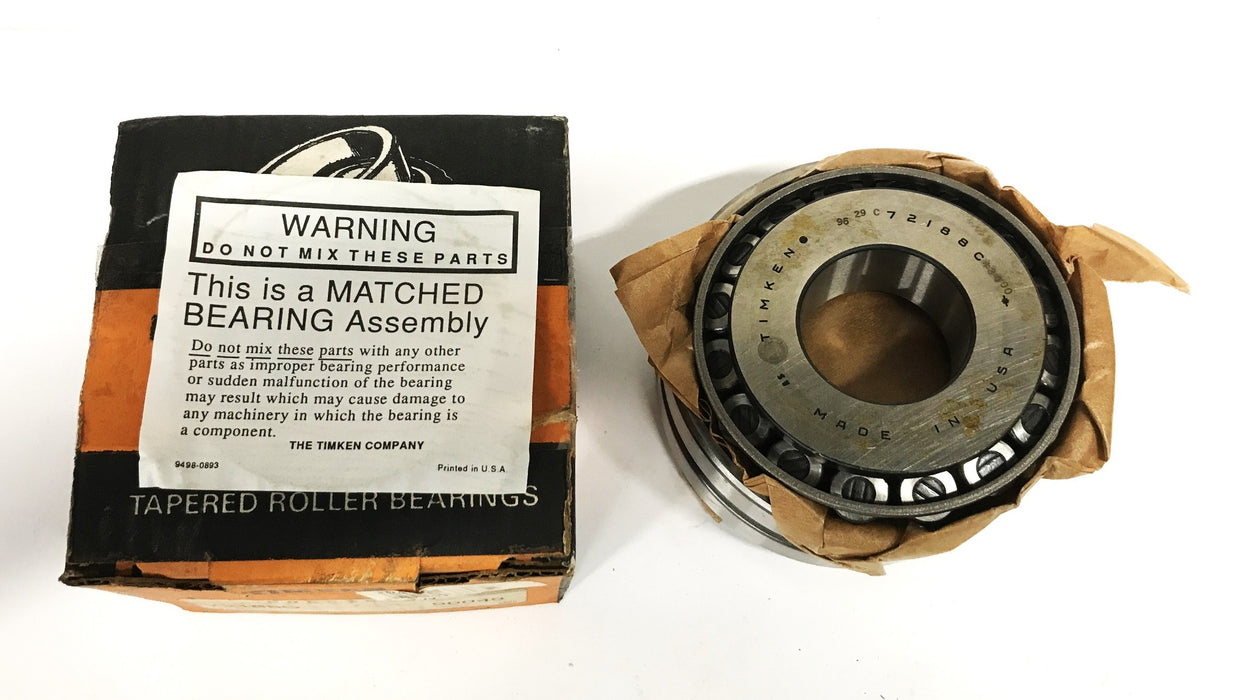 Timken TRB Matched Double Cone and Cup Assembly 72188C-90049 NOS