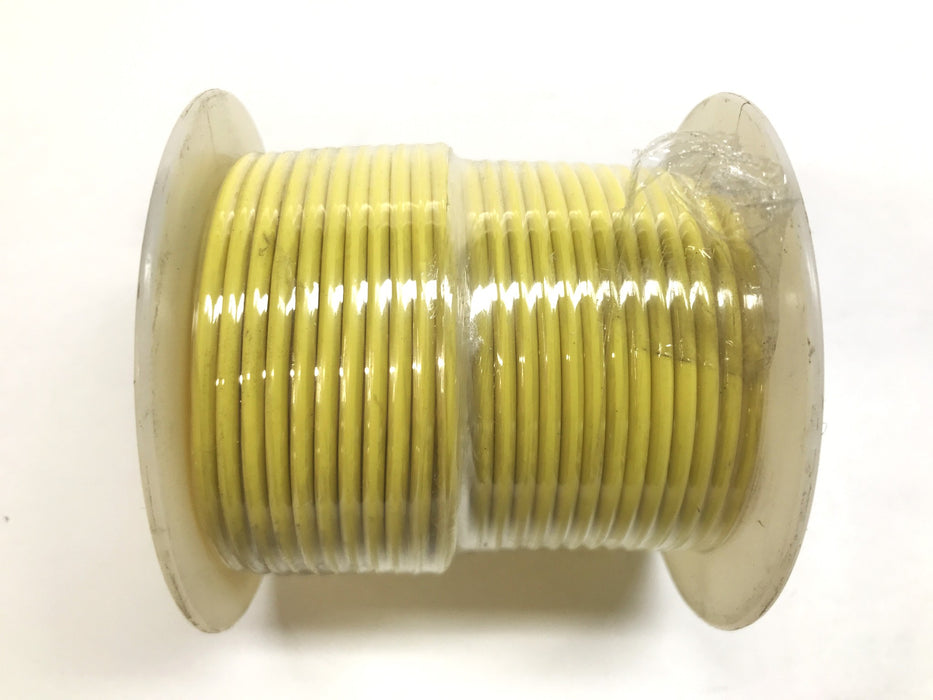 Hi-Line 16 AWG  Yellow Hookup/Lead Wire, 100 Feet Roll, HC16YW1 NOS