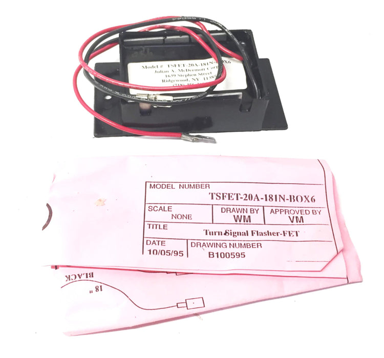 McDermott Turn Signal Flasher TSFET-20A-181N NOS