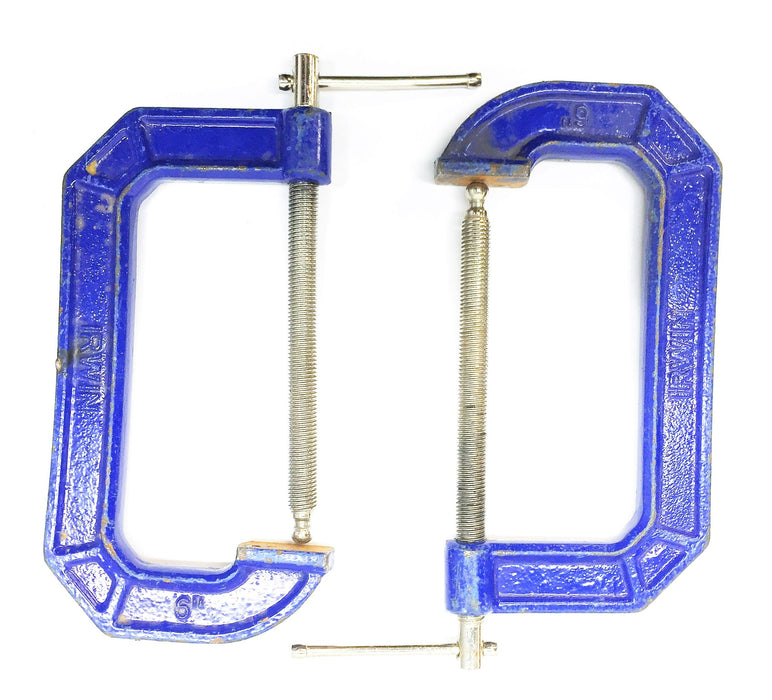 Irwin 6" Quick Grip C-Clamp 225106 [Lot of 2] NOS