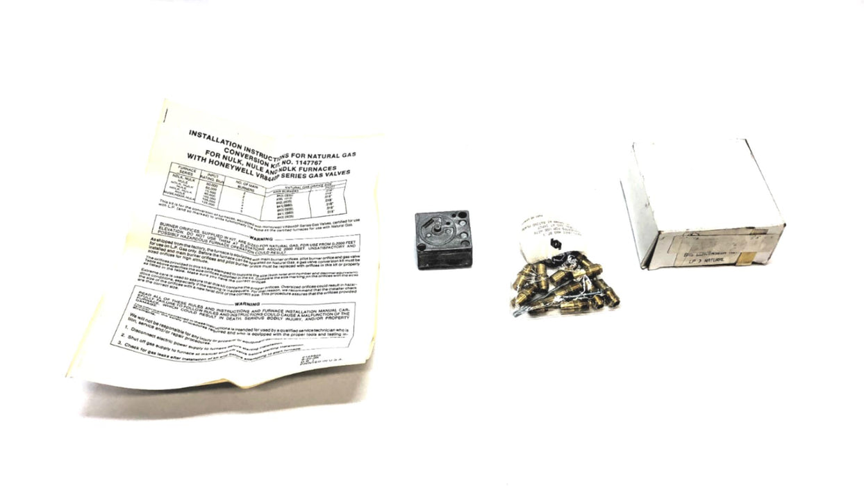 Inter-City Products Natural Gas Conversion Kit 1147767 (V5307A1158) NOS