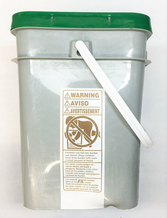 Hofman Plastics 4-Gallon Yellow Plastic 2" Diameter Chain Pail NOS