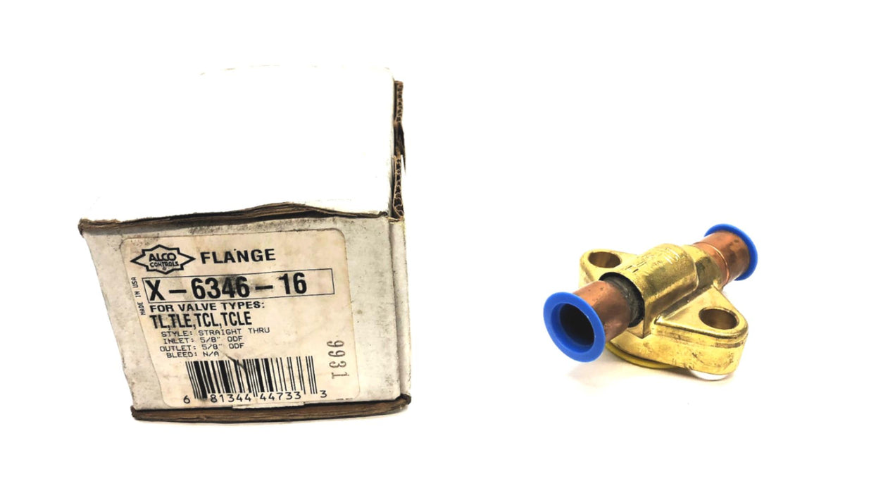 Alco Controls 5/8" ODF Straight Thru Flange X-6346-16 NOS