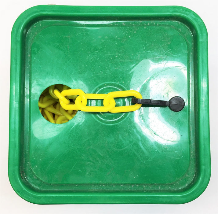 Hofman Plastics 4-Gallon Yellow Plastic 2" Diameter Chain Pail NOS