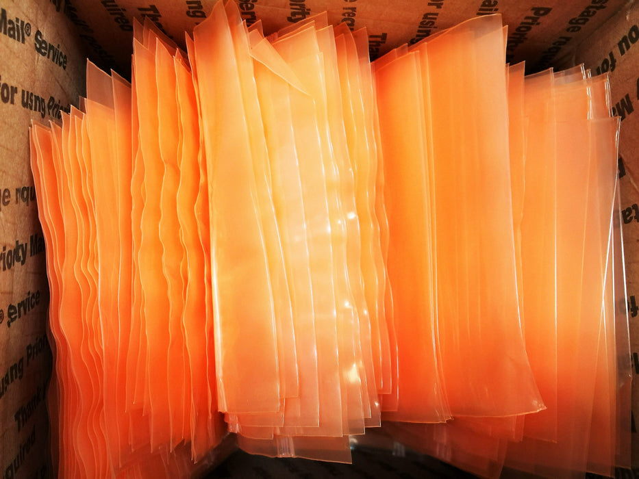 Ty-Flot 5"x 9" Polyethylene Orange Tinted Zip Lock Bag PLY580R (400pcs) NOS