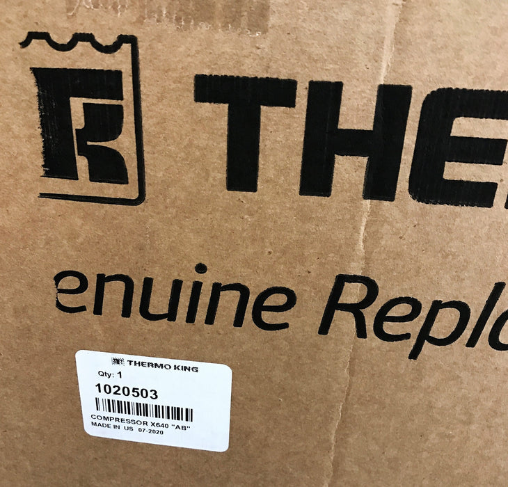Thermo King OEM "X640" Compressor Assembly 102503 (5D42963G03) NOS