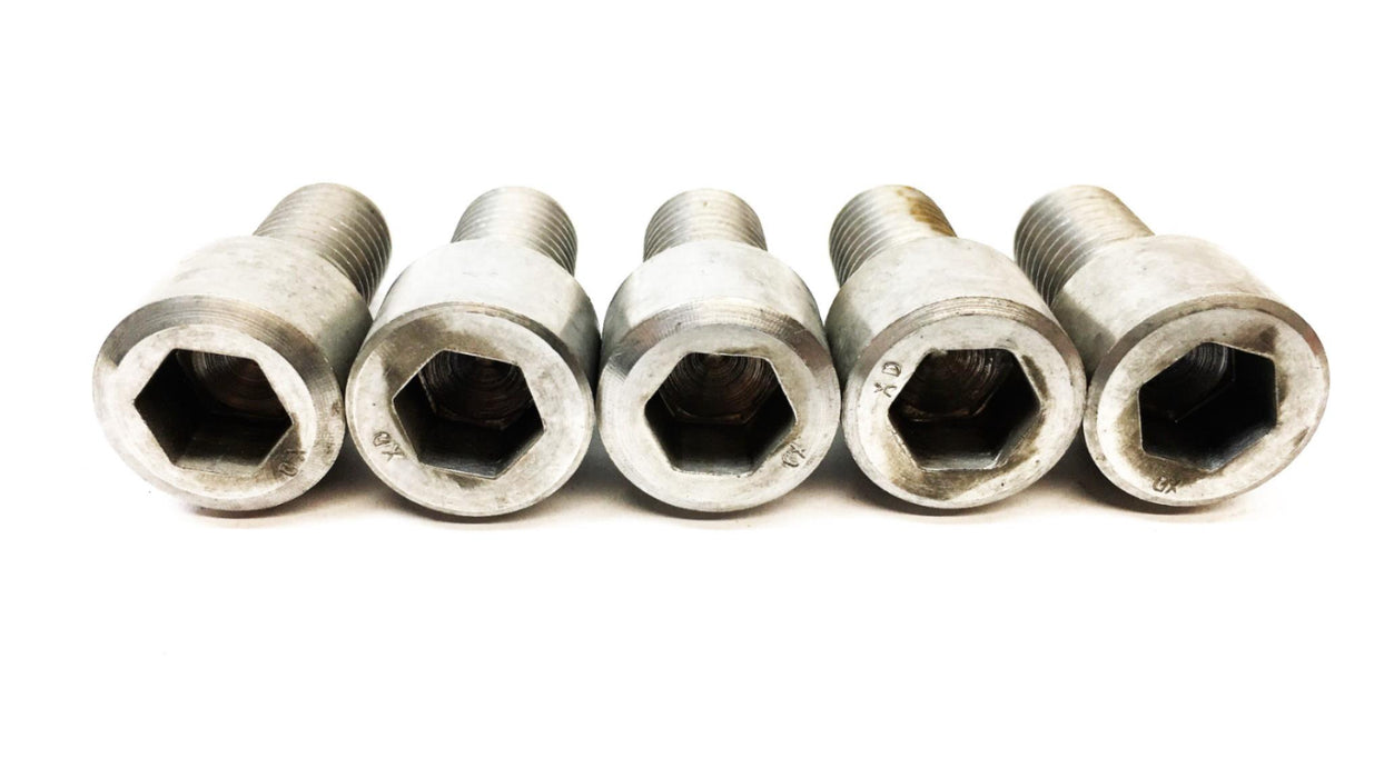 Unbranded 5/8 Inch ID 1 Inch Head 1-7/8 Inch OAL Bolt 10 Thread [Lot of 5] NOS