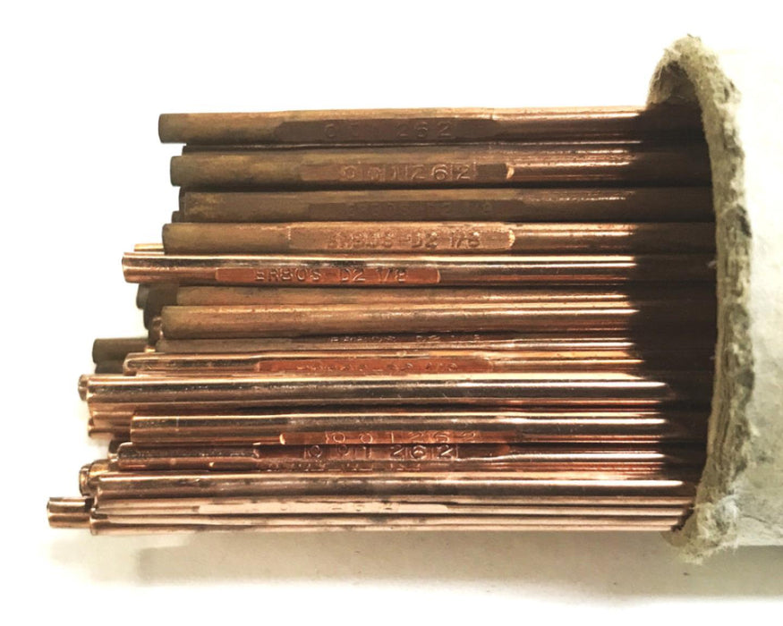 Crown Alloy 1/8" TIG Welding Rods, Low Alloy, 10lb Tube, ER80S-D2 NOS