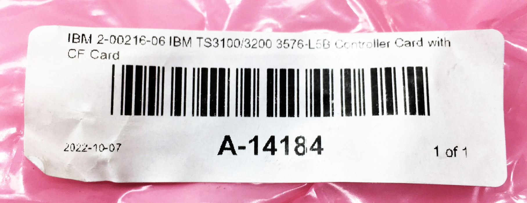 IBM 2-00216-D6 Controller Card TS3100/3200 3576-L5B USED