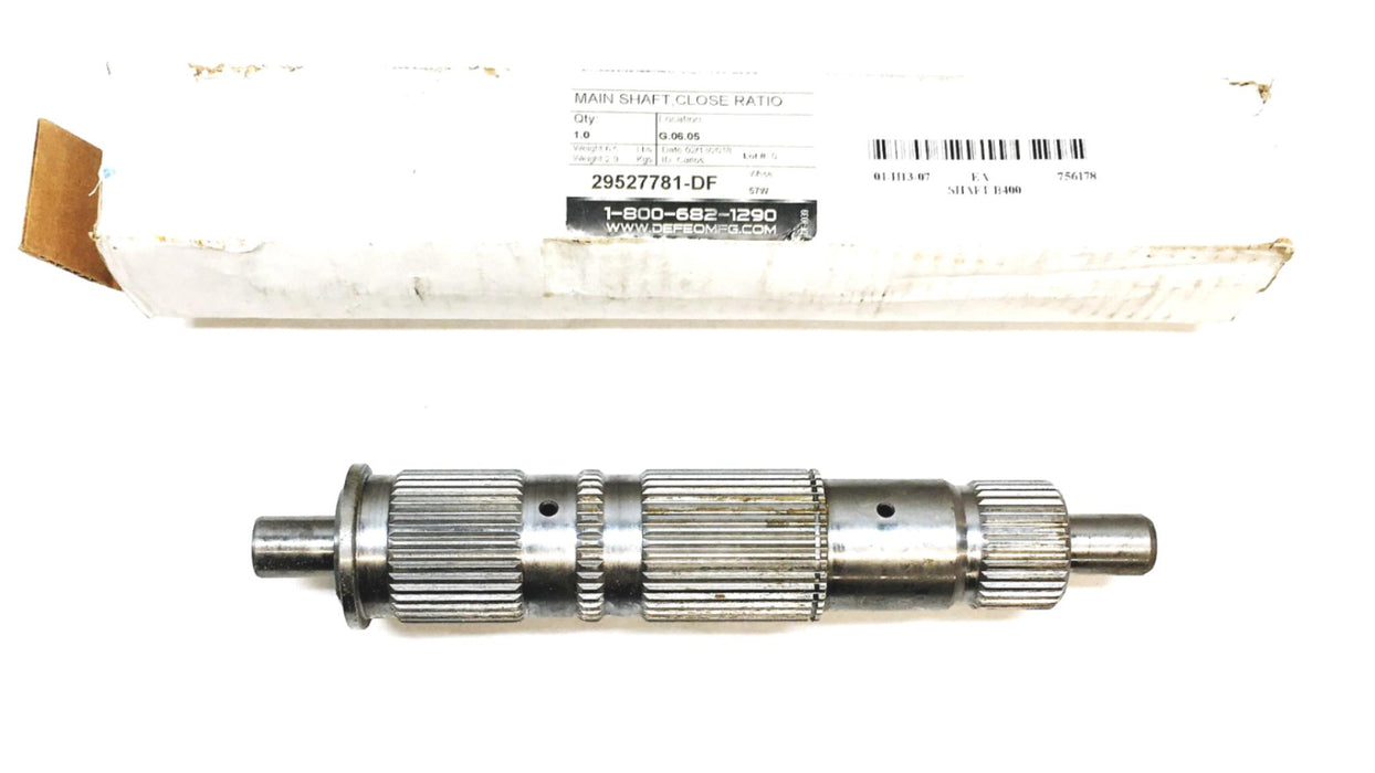 Defeo Parts For Allison Close Ration Main Shaft 29527781-DF (29527781) NOS