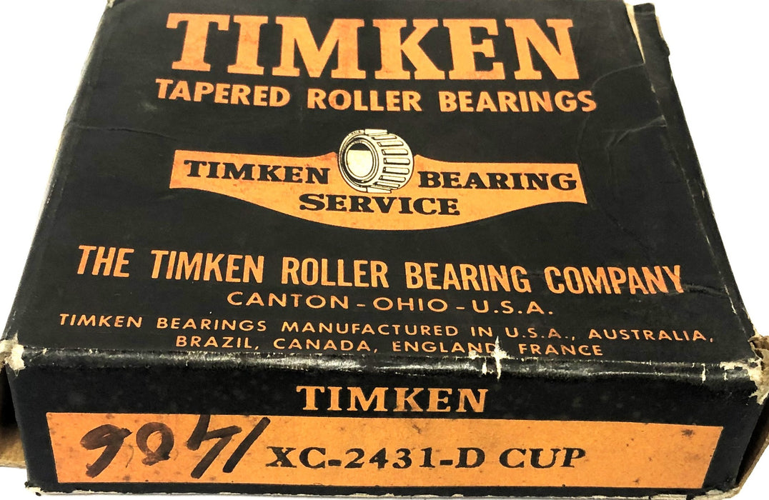 Timken Tapered Roller Bearing Cup XC2431D NOS