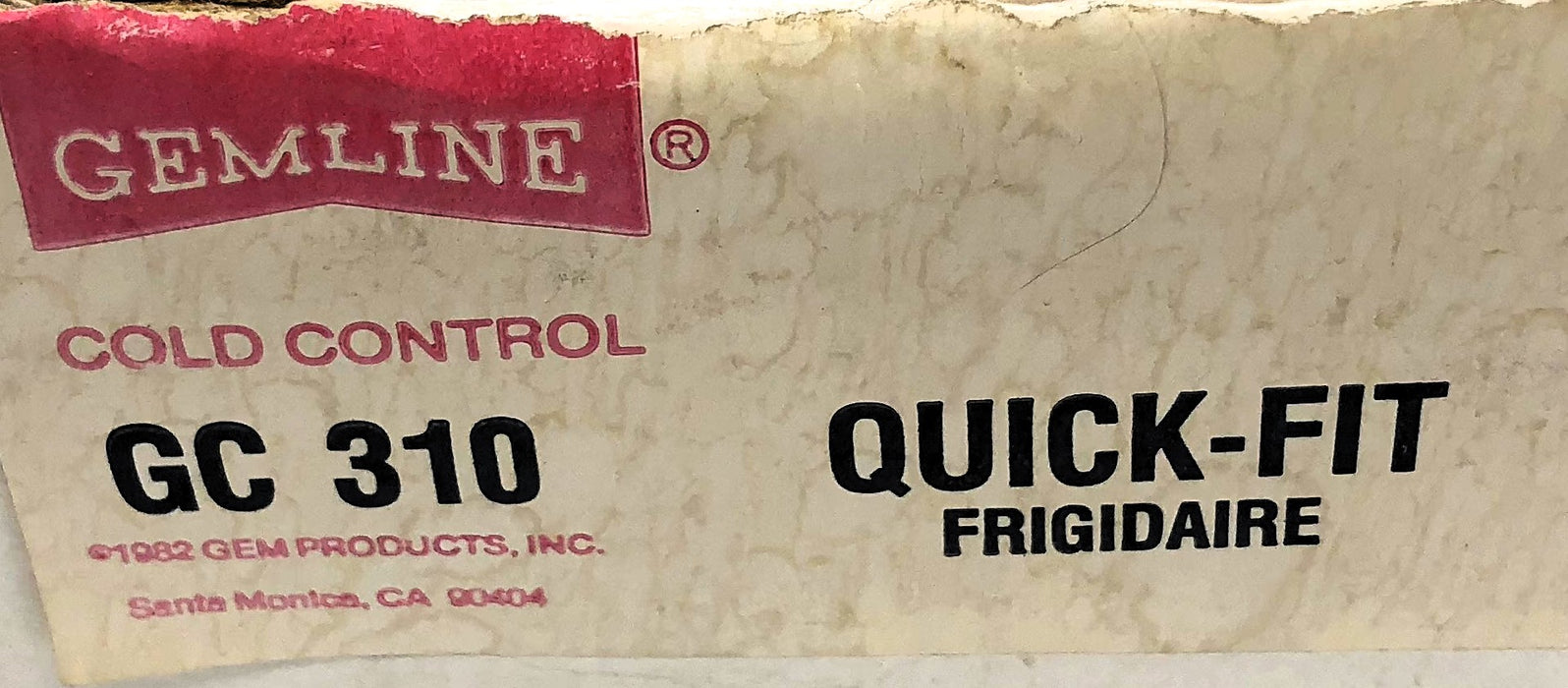 Ranco Gemline Quick-Fit Cold Control K50-P1311 (GC310) NOS