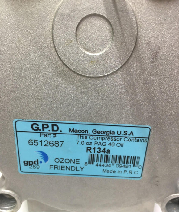 Global Parts A/C Compressor GP6512687 NOS