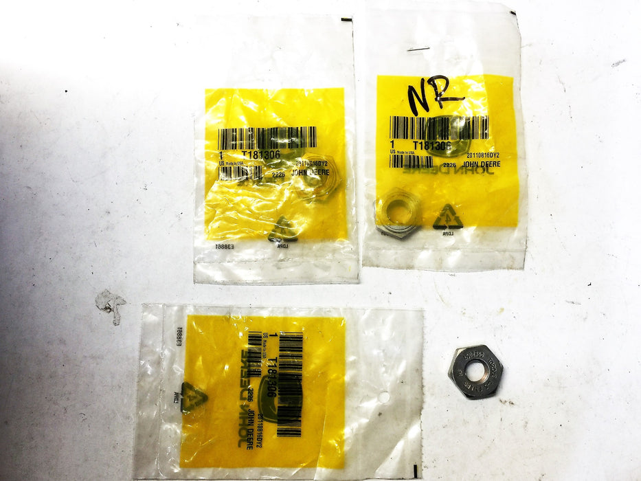 John Deere OEM Nut T181306 [Lot of 3] NOS