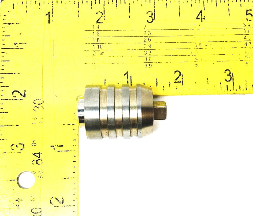 Unbranded 1 Inch OD 3/8 Inch ID Valve Block 1-5/8 Inch OAL NOS