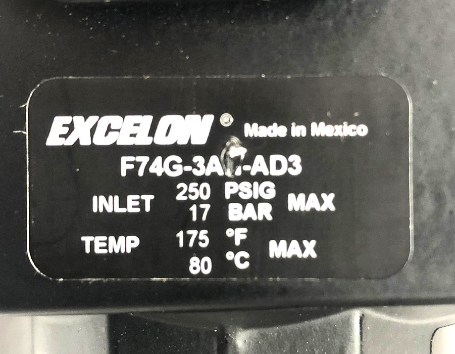 Norgren Excelon 3/8 Inch Filter F74G-3AD-AD3 NOS