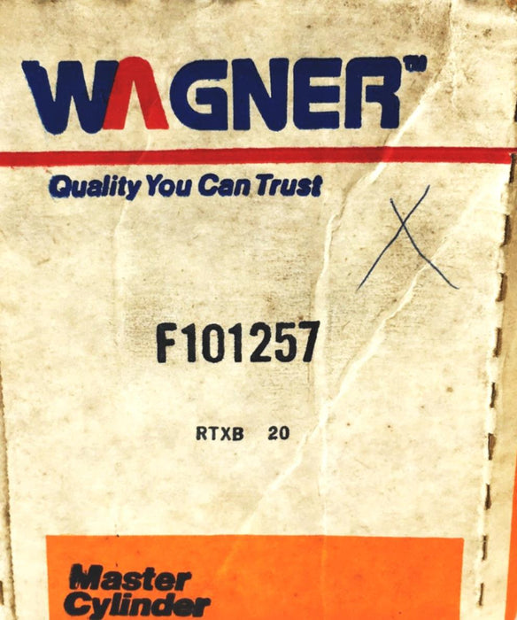 Wagner Brake Master Cylinder F101257 NOS