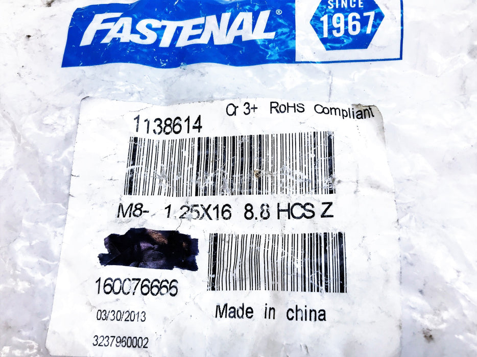 Fastenal Zinc Finish Hex Cap Screw 1138614 [Lot of 47] NOS