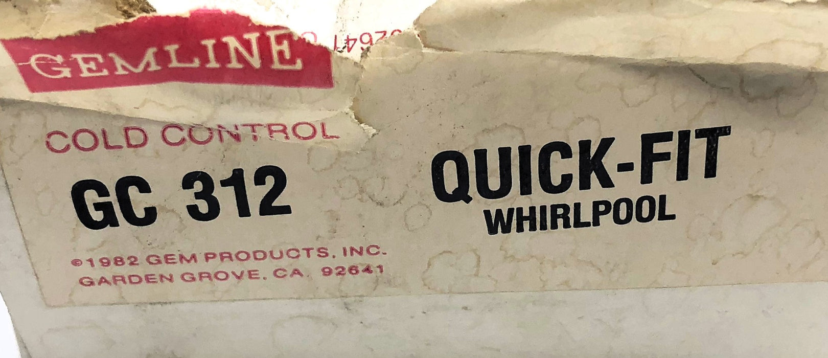 Ranco Gemline Quick-Fit Cold Control K50-P1304 (GC312) NOS