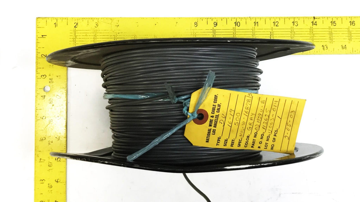 Wire Masters Hookup/Lead Wire, 500 Foot Roll, WM878/03-16D19-8 NOS