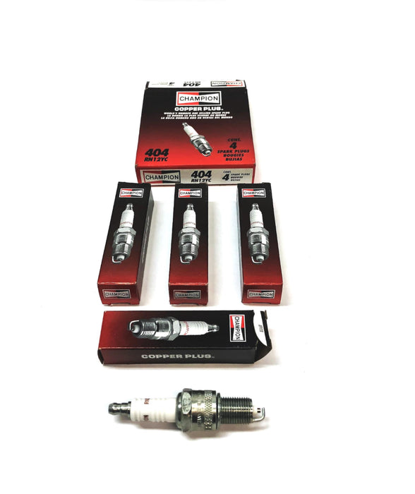 Champion Pack of 4 (4 Pieces) Spark Plugs Stock 404 RN12YC NOS